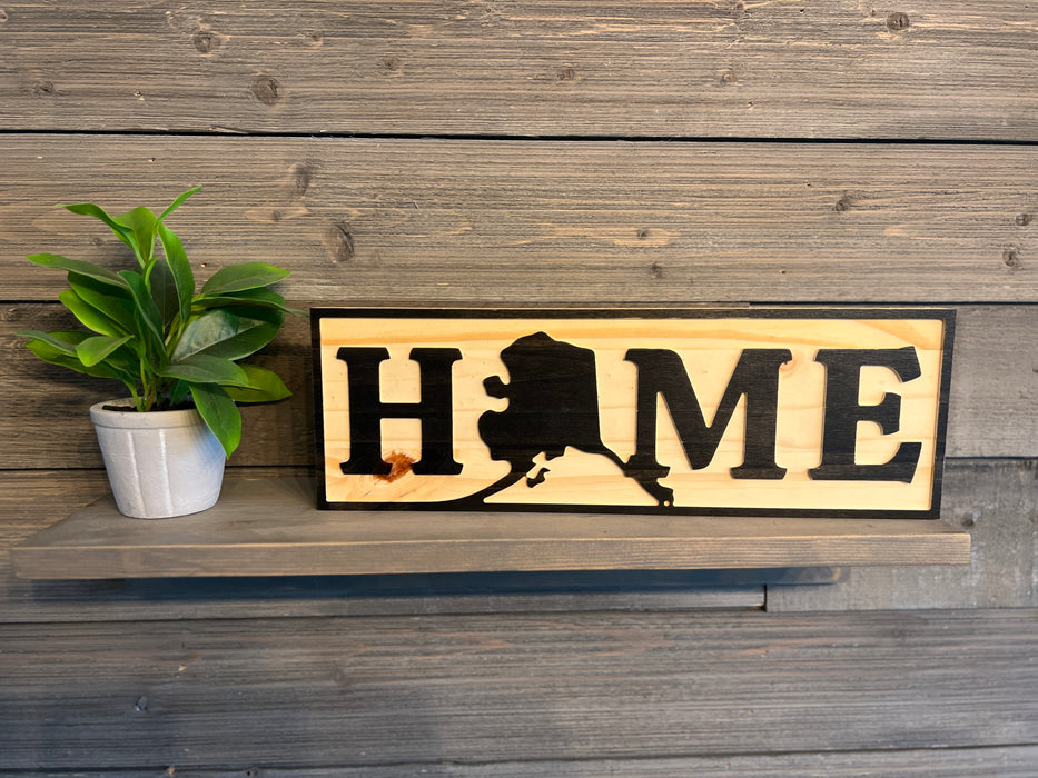 Alaska "Home" Welcome Sign