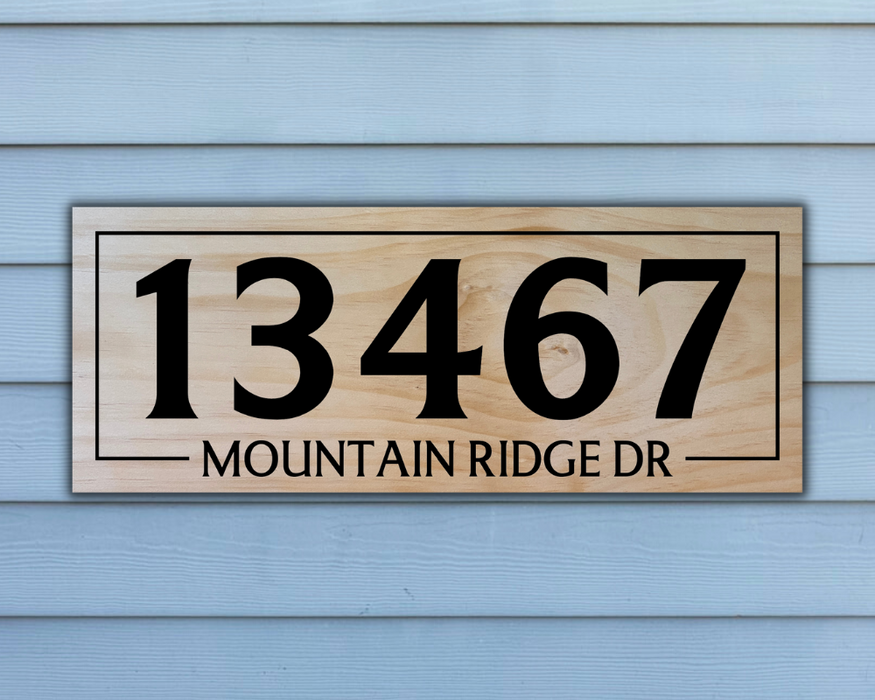 Modern Custom Address Sign