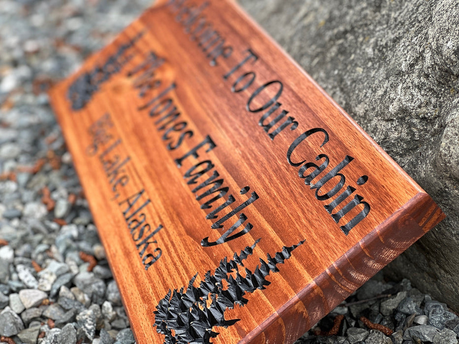 Rustic Cabin Welcome SIgn